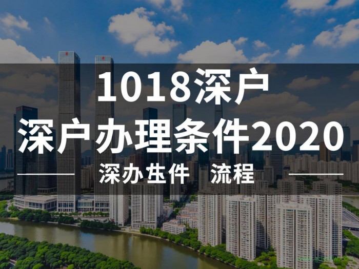 2018年深户办理流程（深户办理条件2020）