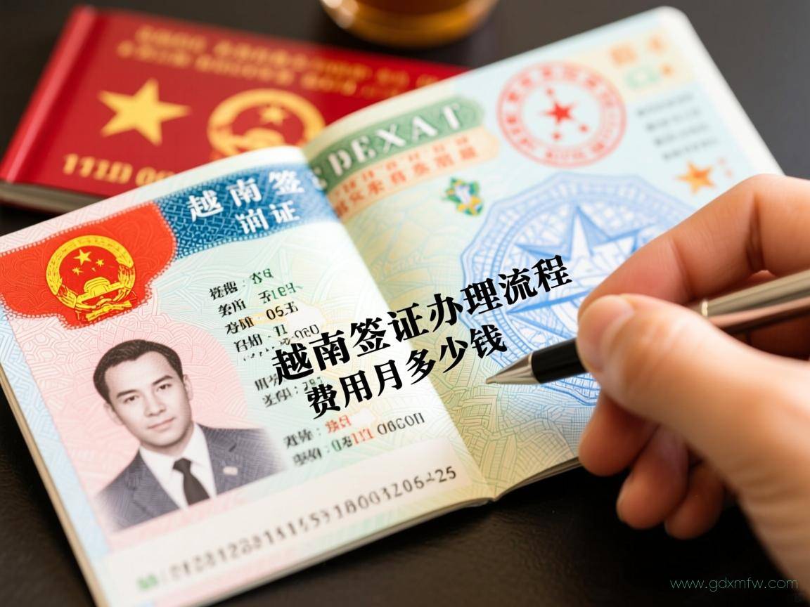 越南签证怎么办理流程（越南签证办理流程和费用一月的多少钱）