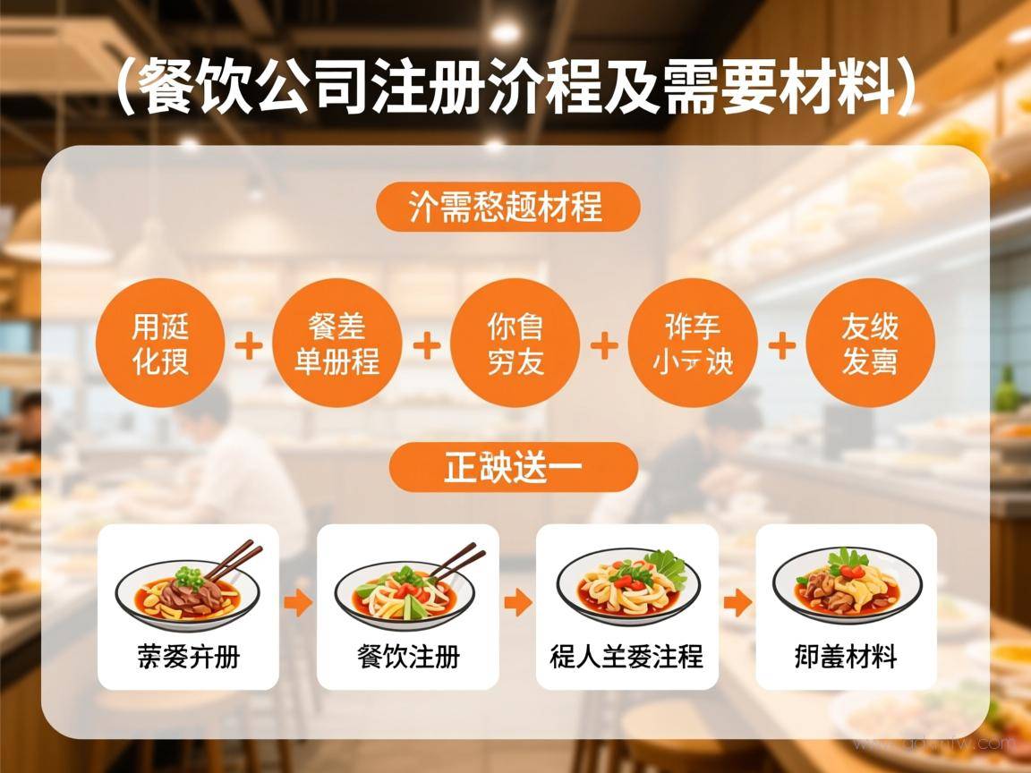 餐饮公司注册办理流程（餐饮公司注册流程及需要的材料）