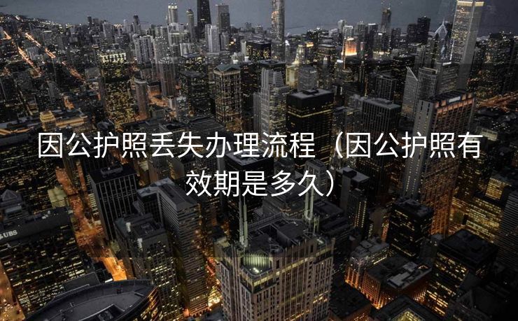 因公护照丢失办理流程（因公护照有效期是多久）