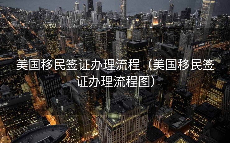 美国移民签证办理流程（美国移民签证办理流程图）