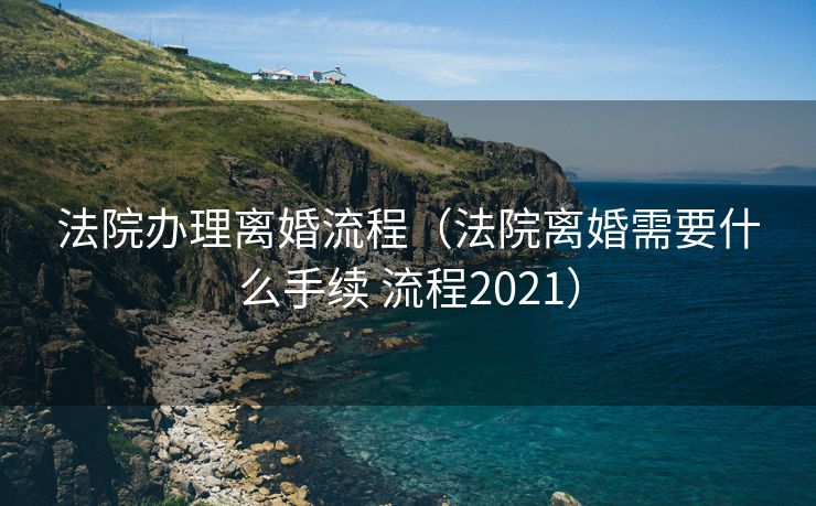 法院办理离婚流程（法院离婚需要什么手续 流程2021）