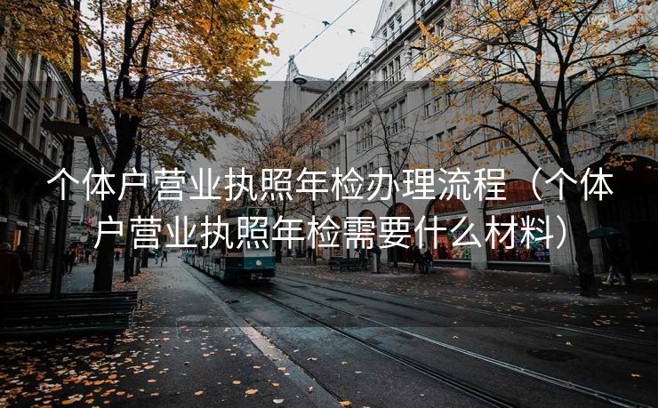 个体户营业执照年检办理流程（个体户营业执照年检需要什么材料）