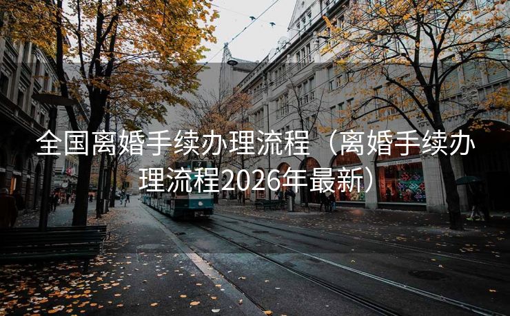 全国离婚手续办理流程（离婚手续办理流程2026年最新）