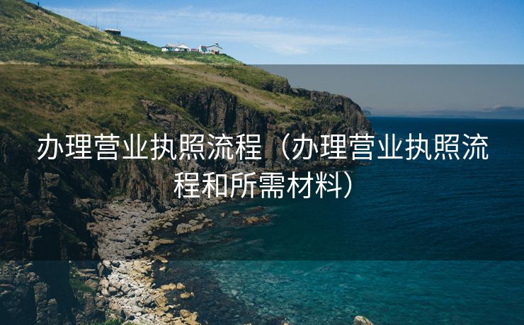 办理营业执照流程（办理营业执照流程和所需材料）