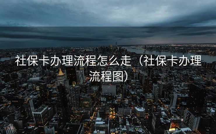 社保卡办理流程怎么走（社保卡办理流程图）