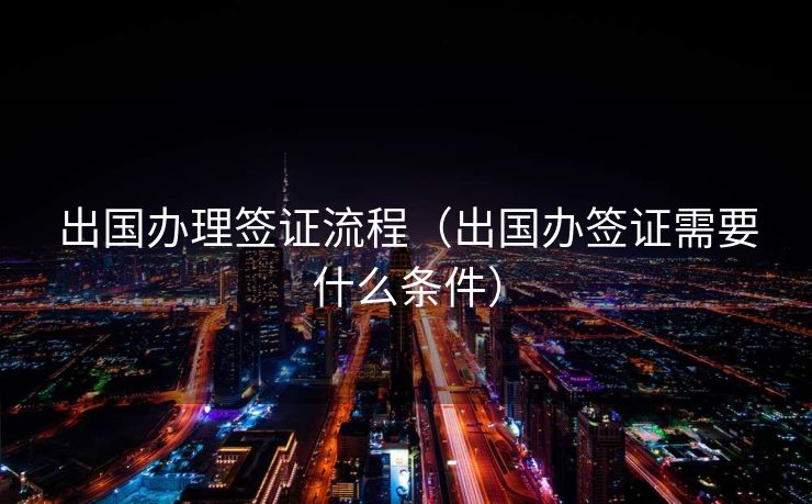 出国办理签证流程（出国办签证需要什么条件）