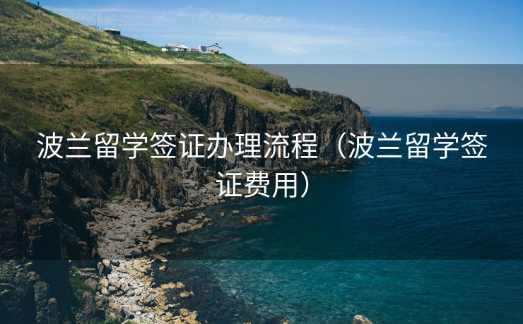 波兰留学签证办理流程（波兰留学签证费用）