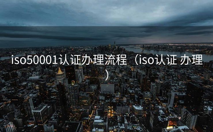 iso50001认证办理流程（iso认证 办理）