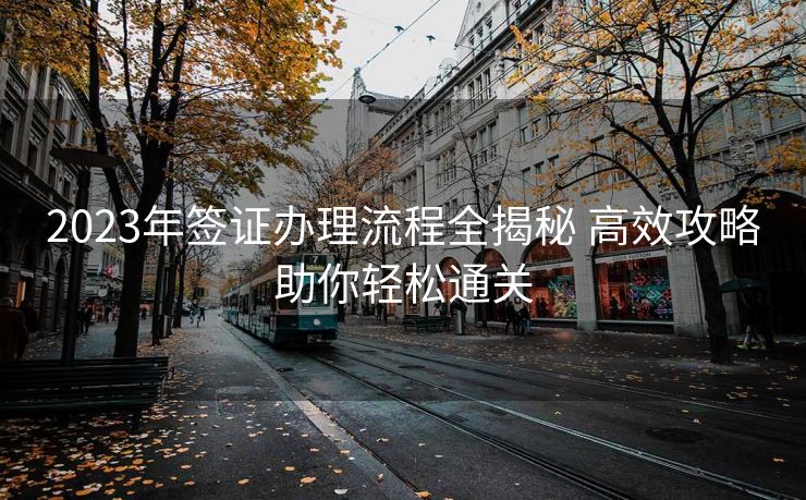 2023年签证办理流程全揭秘 高效攻略助你轻松通关 2023年签证办理流程全揭秘 高效攻略助你轻松通关