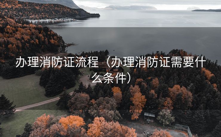 办理消防证流程（办理消防证需要什么条件）