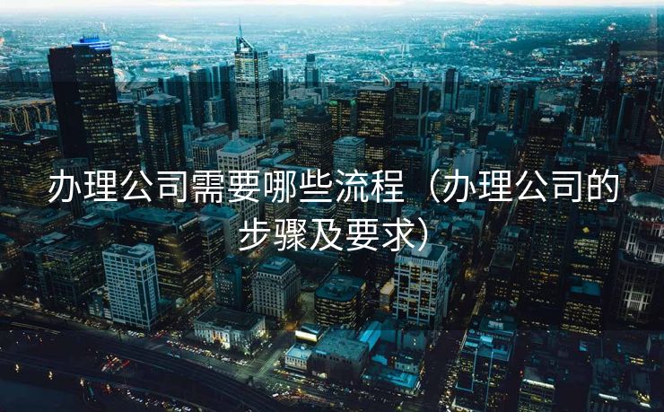 办理公司需要哪些流程（办理公司的步骤及要求）