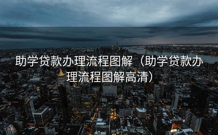 助学贷款办理流程图解（助学贷款办理流程图解高清）