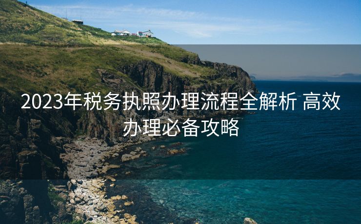 2023年税务执照办理流程全解析 高效办理必备攻略 2023年税务执照办理流程全解析 高效办理必备攻略