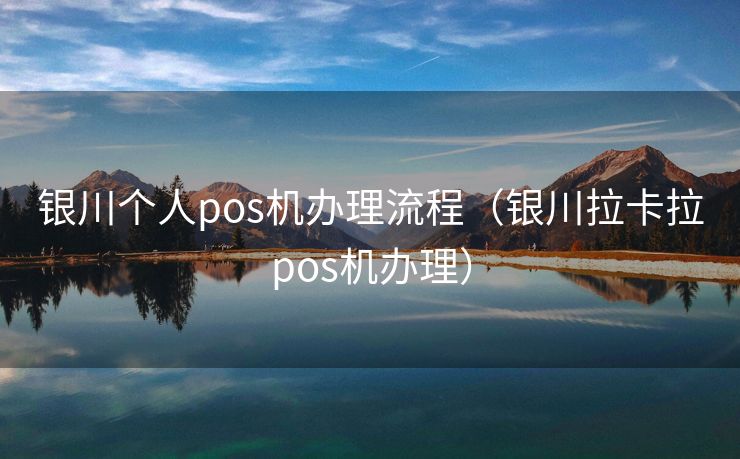 银川个人pos机办理流程（银川拉卡拉pos机办理）