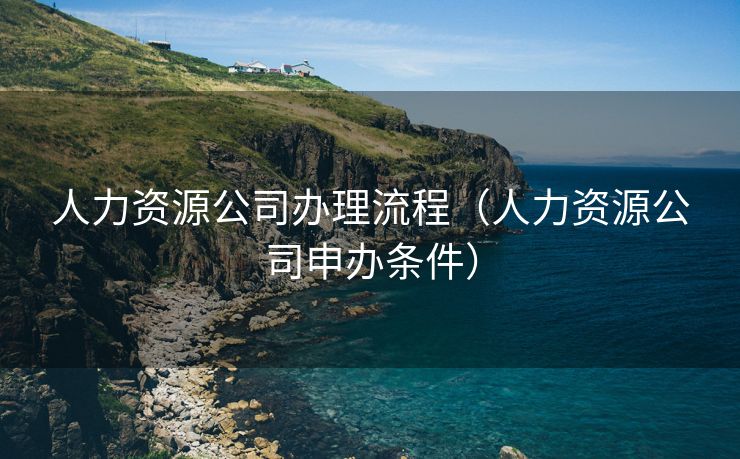 人力资源公司办理流程（人力资源公司申办条件）