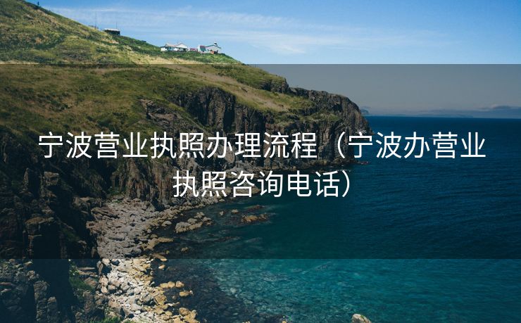 宁波营业执照办理流程（宁波办营业执照咨询电话）