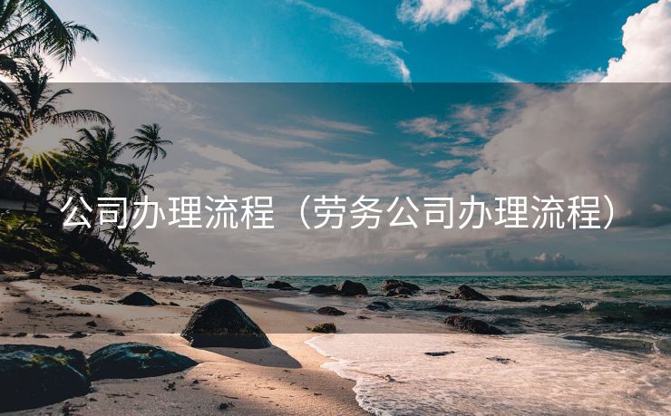 公司办理流程（劳务公司办理流程）