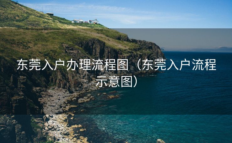 东莞入户办理流程图（东莞入户流程示意图）